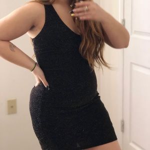 Glitter Black Dress